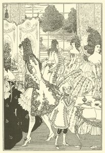 A zár megerőszakolása (litográfia) alkotó: Aubrey (after) Beardsley