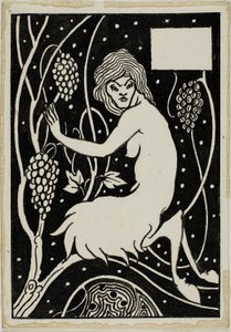 Dekoratív tanulmány: Satyr alkotó: Aubrey Beardsley