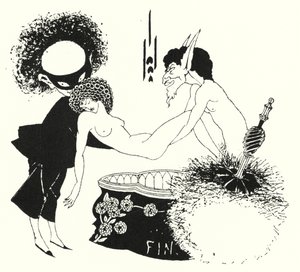 Kialakítás a farrészhez alkotó: Aubrey Beardsley