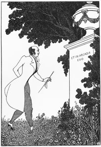 Et in Arcadia Ego, illusztráció a „The Savoy”-ból, 1896 alkotó: Aubrey Beardsley