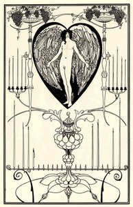 Illusztráció: Marc-André Raffalovich: A szerelem tükre, 1895 alkotó: Aubrey Beardsley