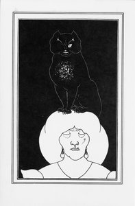Illusztráció a The fekete macska című történethez, Edgar Allan Poe, 1894-1895 alkotó: Aubrey Beardsley