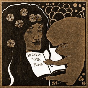 Incipit Vita Nova: Itt kezdődik egy új élet, 1893 alkotó: Aubrey Beardsley