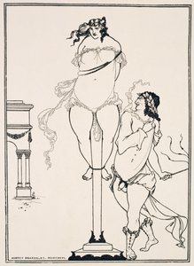 Juvenal ostorozó nő,1896 (metszet) alkotó: Aubrey Beardsley