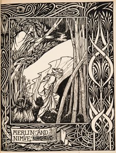 Merlin és Nimue alkotó: Aubrey Beardsley