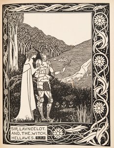 Sir Launcelot és a boszorkány Hellawes alkotó: Aubrey Beardsley