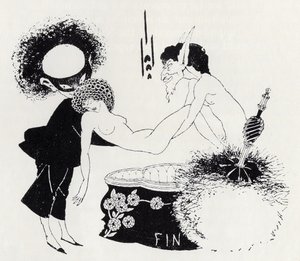 Farokrészlet a "Salome"-ból 1893 (litográfia) alkotó: Aubrey Beardsley