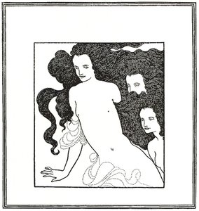 A Rajnaarany vígjátéka, előlap 1872 alkotó: Aubrey Beardsley
