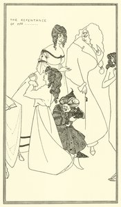 A bűnbánat... alkotó: Aubrey Beardsley