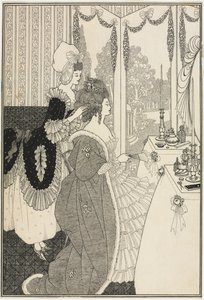 A WC, Alexander Pope A zár megerőszakolásából, 1895-96 (toll és tinta) alkotó: Aubrey Beardsley