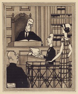 Rendőrbíróság (litho) alkotó: Aubrey Hammond