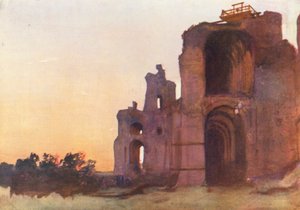 Róma: Severus Septimius palotája (színes litográfia).