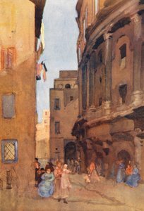 Róma: Marcellus színháza (színes litográfia) alkotó: Aubrey Waterfield