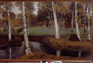 Overbeck, Fritz (1869-1909) tájkép. Olajfestmény alkotó: August Overbeck