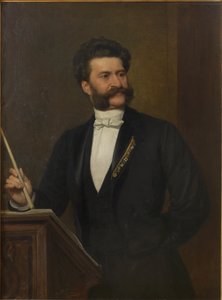 Johann Strauss portréja 1825-1899, 1888. alkotó: August Eisenmenger