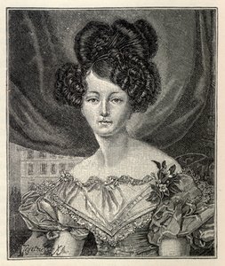 Szász-Weimar-Eisenach Augusta porosz hercegnőként, 1829. alkotó: August Heinrich Ferdinand Tegetmeyer