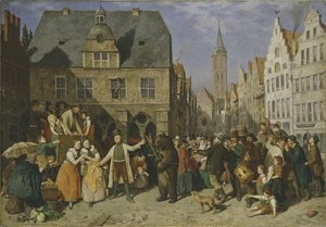 Egy táncoló medve, 1865 alkotó: August Jernberg