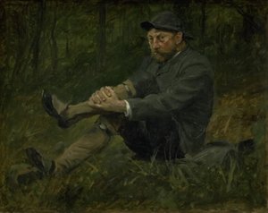 Thorvald Bindesbøll építész a kulleni lucfenyőben