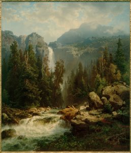 A.Leu d. Ä., Norvég táj vízeséssel