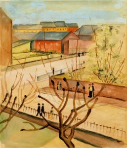 Kilátás az utcánkra tavasszal alkotó: August Macke