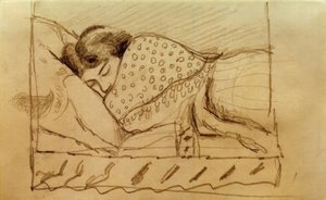Elisabeth, alszik alkotó: August Macke