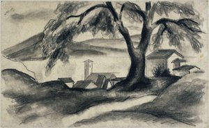 Hilterfingen a Thuni-tónál alkotó: August Macke