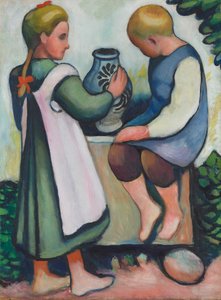 Gyerekek a kútnál II alkotó: August Macke