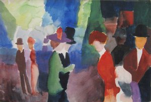 Emberek, akik találkoznak egymással alkotó: August Macke