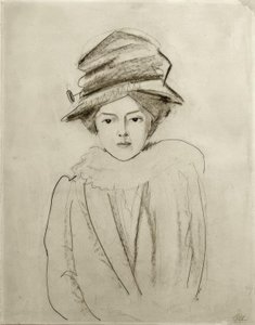 Elly Jost portréja alkotó: August Macke