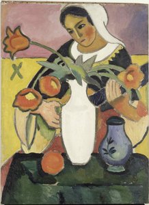 A lantos, 1910. alkotó: August Macke