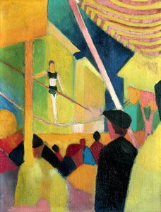 Kötéljáró, c. 1913 alkotó: August Macke