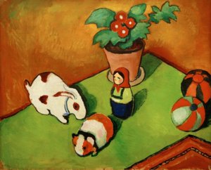 A kis Walter játékai alkotó: August Macke
