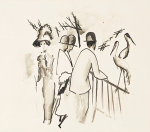 Állatkert II; Állatkert II, 1912 alkotó: August Macke