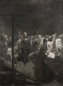 Balder máglyája (a Frithiof-sagából) alkotó: August Malmström
