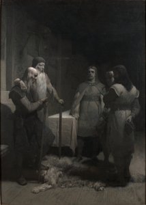 Bele király és Thorsten Vikingsson (Frithiof mondájából) alkotó: August Malmström