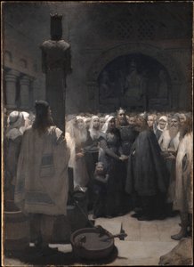 A kibékülés (Frithiof sagájából) alkotó: August Malmström