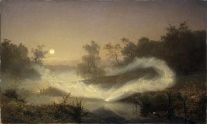 la danse des elfes - Malmstroem, augusztus (1829-1901) Olaj, vászon 1866 Nationalmuseum Stockholm 90x149