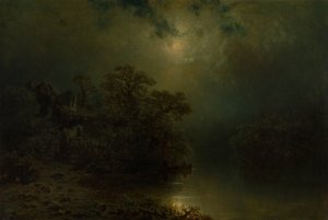 Holdfényes éjszaka alkotó: August Piepenhagen