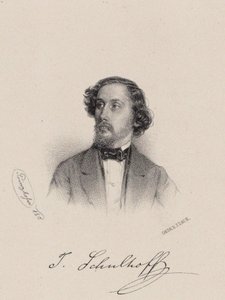 Julius Schulhoff zongoraművész és zeneszerző portréja 1825-1898, 1850.