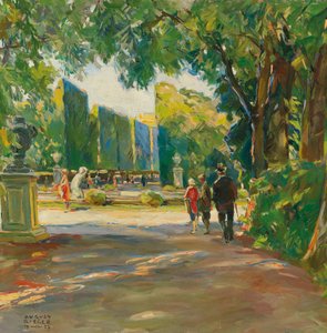 A Schönbrunni kastély parkjában alkotó: August Rieger