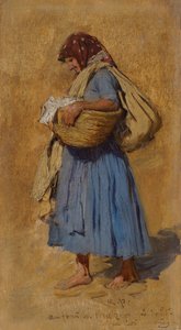 Egy gazda felesége orrot fúj, kb. 1871-1874 alkotó: August Ritter von Pettenkofen