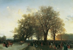 Hazafelé a bécsi Práter világkiállításáról 1873-ban