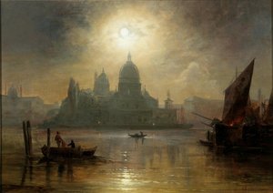 Velence, Holdfényes éjszaka a Santa Maria della Salute felett