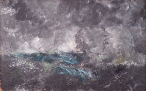 Vihar a Skerriesben. "A repülő holland" alkotó: August Strindberg