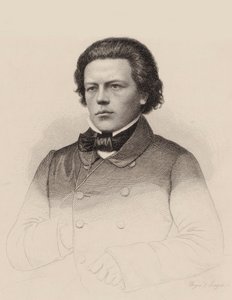 Anton Rubinstein zeneszerző portréja 1829-1894, 1850.