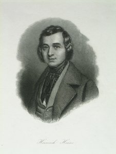 Heinrich Heine költő portréja 1797-1856, 1842