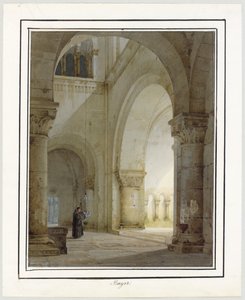 Román stílusú templom belseje alkotó: August von Bayer