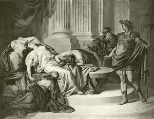 Augustus Caesar és Kleopátra (mélynyomás) alkotó: August von Heckel