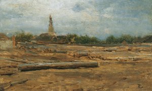 Fatelep Szolnok mellett alkotó: August von Pettenkofen