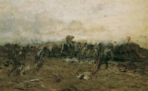 A csata után alkotó: August von Pettenkofen
